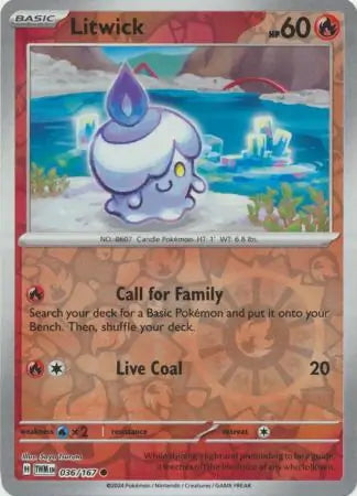 Twilight Masquerade Litwick #36/167 reverse holo